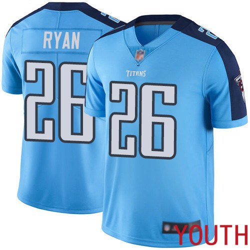 Tennessee Titans Limited Light Blue Youth Logan Ryan Jersey NFL Football #26 Rush Vapor Untouchable->youth nfl jersey->Youth Jersey